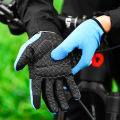 Cycling Gloves Full Finger Shock Absorbing Pad Riding Gloves. 