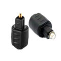 Mini Optical O Adapter 3.5mm Female Jack To Digital Square Optical Audio Cable MJ. 