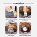 Powerful Stainless Steel Cookware Cleaning Paste Household Kitchen Cleaner Washing Pot Bottom Scale Strong Cream Detergent 800 Gram. 