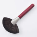 Loose Powder Brush Red Tube Loose Powder Fan-shape Makeup Brush. 