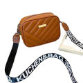 Women’s Stylish Crossbody Bag – Premium PU Leather Quilted Shoulder Bag with Wide Strap | Trendy Casual Travel & Daily Use Ladies Bag. 