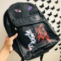 Naruto Backpack Anime Ninja Logo Design Bag with Dual Partition Premium Quality. 