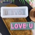 Letter Candle Mold 3d Love U Letter Shape Silicone Candle Mold High Temp Resistance Aromatherapy Mold for Home Holiday 3d Candle Mold. 