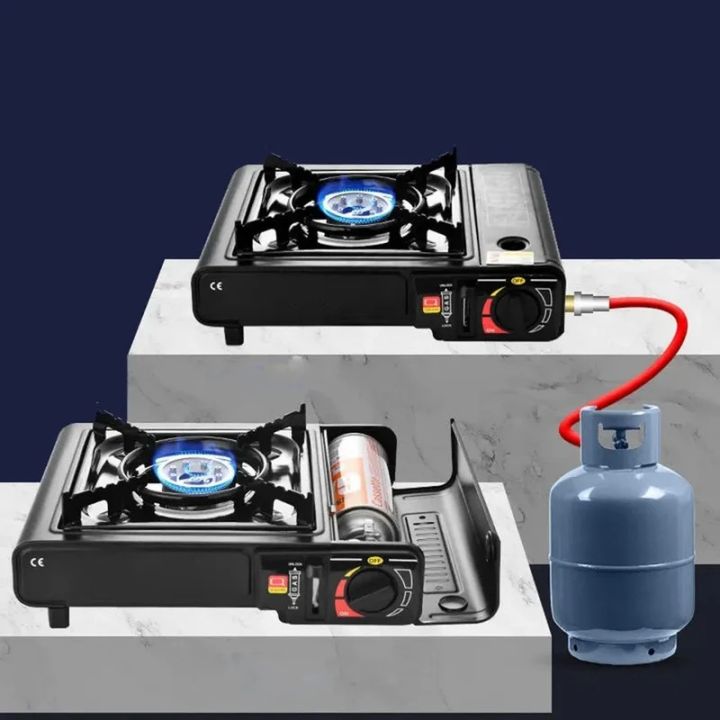 Infrared Gas Stove Household Portable Gas Stove Cassette Stove Outdoor Camping Stoves  And Free One Bottles