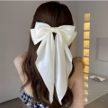 Big Bow Ribbon With Hair Clip-Handmade Bow with high quality hair clip- Satin Bow Ribbon. 