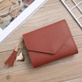 Women's Mini Wallets Short Tassel Pendant Wallet Coin Purses Clutch Money Bag Cute Female Wallet in Hand id Card Holders Clutch. 