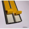 CableR 20x90mm Wide Grey Floor Cable Duct with Guard Self-Adhesive Cable raceway 2 ft gray. 