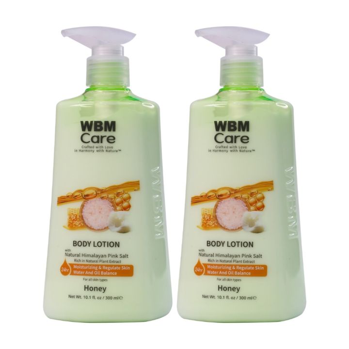 (Pack of 2) WBM Body Lotion Honey - 300ml | Moisturizing Lotion for Women | Nourishing & Hydrating Care