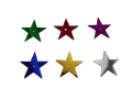 Small Stars for Art and Craft Colorful Metallic Card Material 90 Pcs 2cm Size Decoration. 