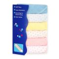 MiniMe Pack of 6 Face Towels for Babies Dotted Set Pack Of 6 in Multi-Color. 
