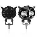 HJG Owl Spot Light For Bike Car Jeeps Motorcycle White Yellow + Flash Led Headlight 1 Pcx - 3 Functions. 