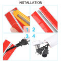 6.6ft Floor Cable Cover PVC Anti-extrusion Cord Protector Self-Adhesive Cable Protector Cable Cover Hider Covers Wire Organizer. 