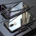 Huawei Mate 10 Lite Magnetic Case Metal Frame Tempered Glass Back Anti-Drop Shockproof Cover with Built-In Magnet. 