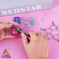 30 Key Rings with Chain and Open Jump Rings for Crafts - Bulk Metal Key Chain Ring Base for DIY Keychain Making. 