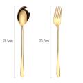 1PC Stainless Steel Spoons Forks with Long Handle Ice Cream Coffee Tea Spoons Noodles Spaghetti Forks Home Kitchen Tableware Spoons Forks Size 21cm. 