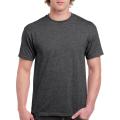 Charcoal Cotton Jersey Half Sleeves Round Neck T Shirt for Men. 