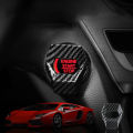 Lamborghini Shape Car Carbon Fiber Engine Start Stop Push Button Switch Cover. 