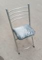 Silver Chrome Commando Folding Chair - Namaz Chiar Soft Cushion. 