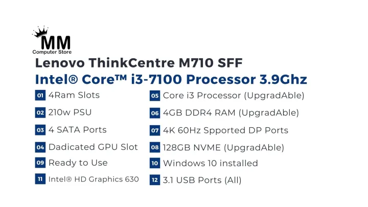 Core%20i3%207th%20Gen%203.9Ghz%20With%20DDR4%204GB%20RAM%20&%20128GB%20NVME%20Lenovo%20ThinkCentre%20M710%20Desktop%20Computer%20-%20Image%209