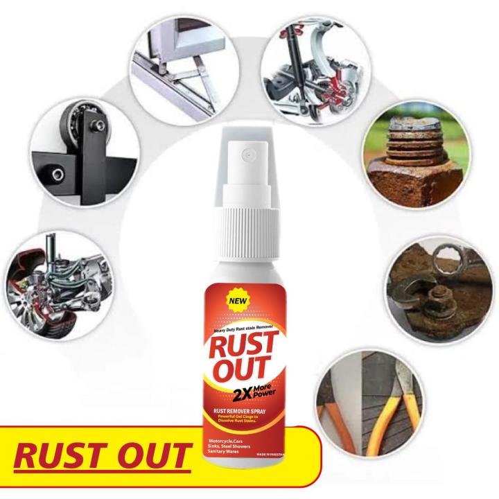 Rust Remover,Zang Remover spray for bike, car, Auto Parts Multipurpose for Metal and steel Products RUST OUT