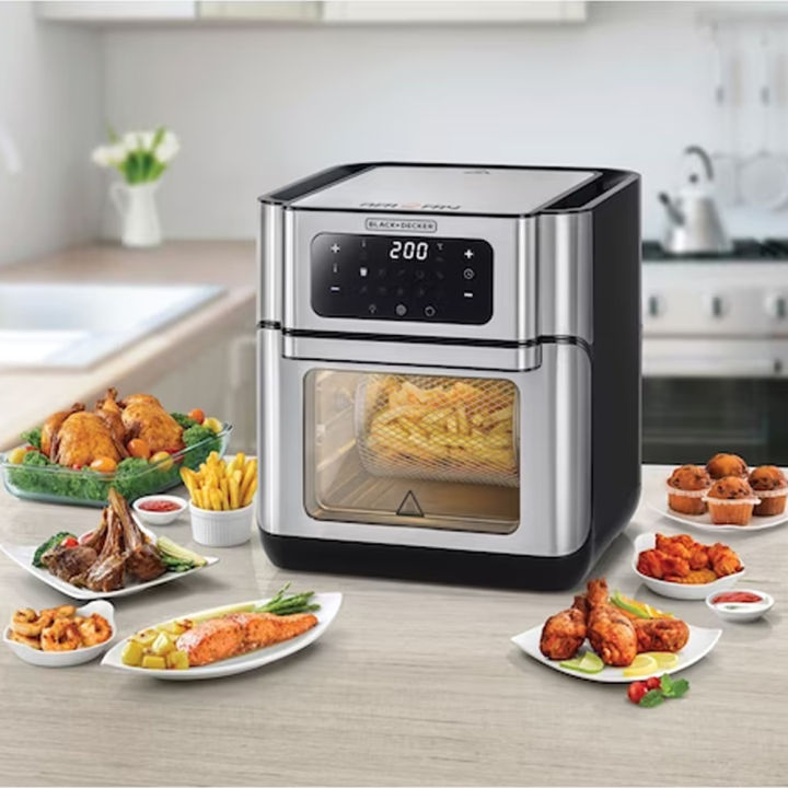 Black+Decker%201500W%20XL%20Digital%20Air%20Fryer%20Oven%2012L%20(AOF100-B5)%20-%20Image%205