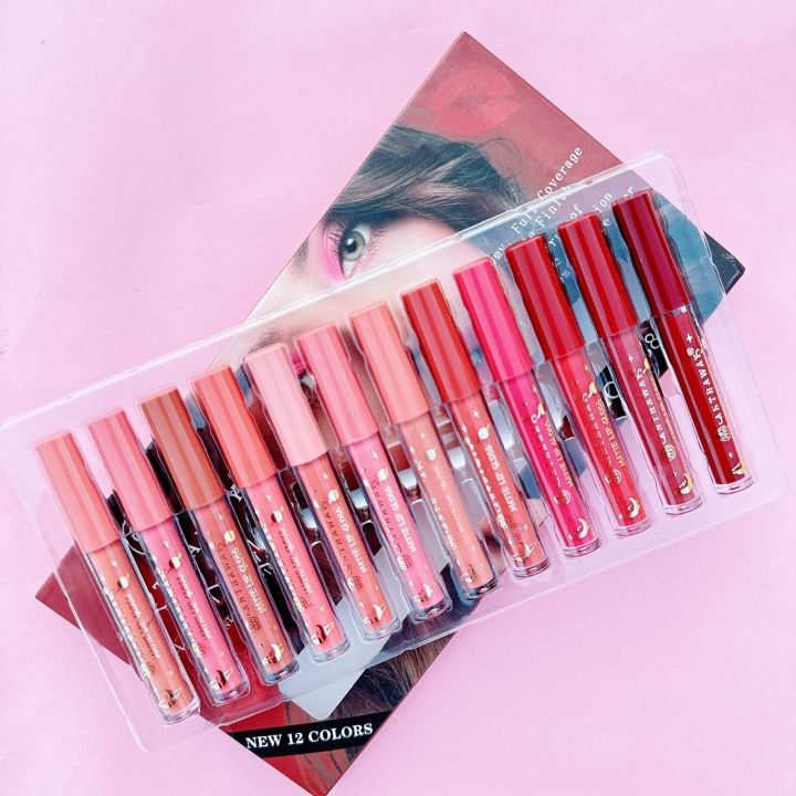 ANTHAWAY - Creamy Full Coverage Matte Finish Lip Gloss Tray - Pack of 6 & 12