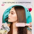 TYMO Hair Straightener Brush Straightening Comb for Women with 5 Temp 20s Fast Heating & Anti-Scald. 