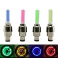 Bike Light With No Battery Mountain Road Bicycle Bike Lights LEDS Tyre Tire Valve Caps Wheel Spokes Light LED. 