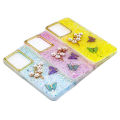 Samsung Galaxy S6 Edge New Back Cover Butterfly Glitter Fancy Case For Samsung S6 Edge. 