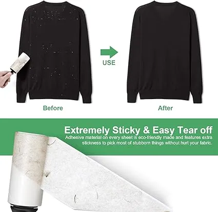 Lint%20Roller%20Sheets%20Lint%20Remover,%20Dust%20,Hair%20and%20More%20Sticky%20Paper%20Clothing%20Dust%20Replacement%20Rolls%20-%20Image%204