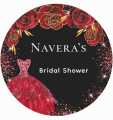 50 Pcs Round Cut Wedding Stickers Mehndi, Mayon, Nikkah and Baat Pakki Labels Size 1.5 Inch Diameter. 