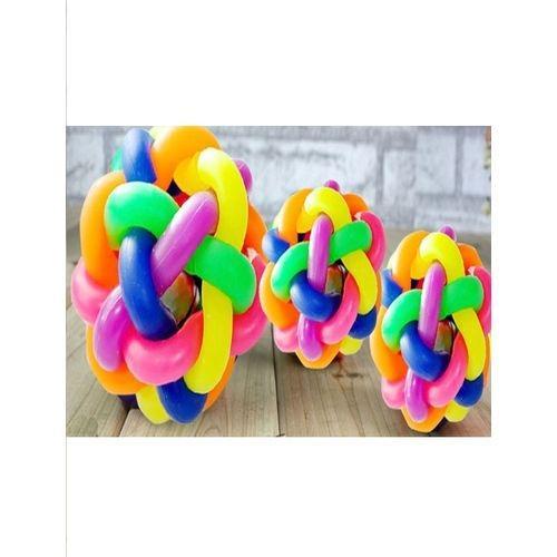 Woven%20Rainbow%20Color%20Rubber%20Bell%20Ball%20-%20Image%204