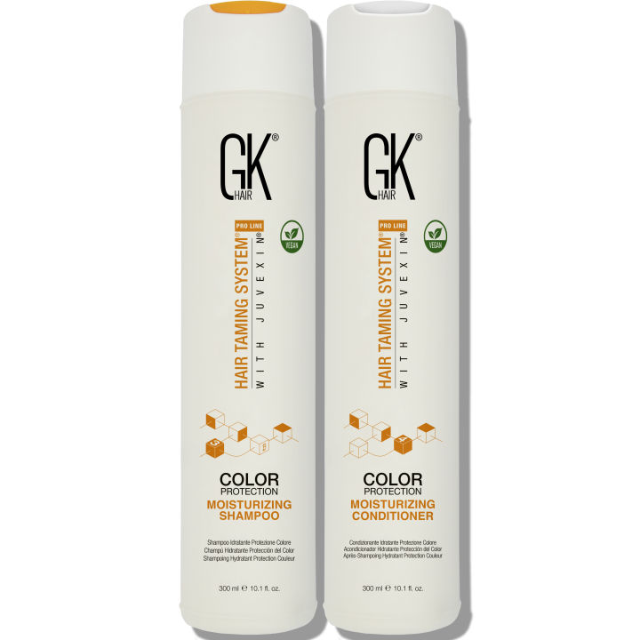 GK Hair Moisturizing Shampoo & Conditioner 300ml Set – Sulfate-Free, Keratin-Enriched for Dry, Damaged & Frizzy Hair | Imported