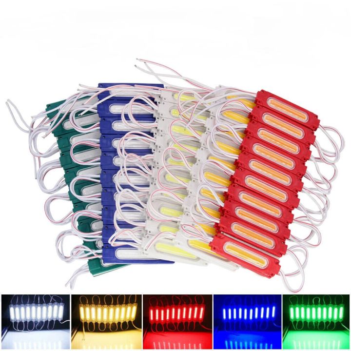 Pack of 10 - DC 12volt COB LED Chip Lights New - Decoration strips lights - Waterproof