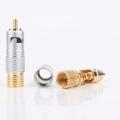 2Pairs/4pcs RCA Plug 24K glod plated - Nakamichi. 