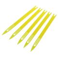 JAERBEE 5 Pcs 2# Yellow Plastic Fishing Net Repair Netting Needle Shuttles. 