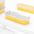 Techmanistan Pack of 5 - Random Color/Design Disposable Baking Tins Foil Pans With Lids , Aluminum Baking Pans With Lids Mini Cake Pans, Rectangle Muffin Tins Mini Brownie Loaf Baking Pans Containers. 