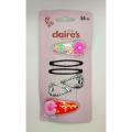 Claire’s Club Pack of 6 Snap Hair Clips Headband Hair Accessories Band for Women (Product of UK). 