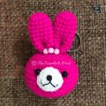 Cute Bunny / Rabbit (multiple variants) - collectibles handmade / handwoven / amigurumi crochet keychain /key chain - bag hanging accessories for kids - boys and girls. 