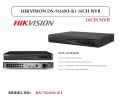 HIKVISION DS-7616N1-K1 16CH NVR. 