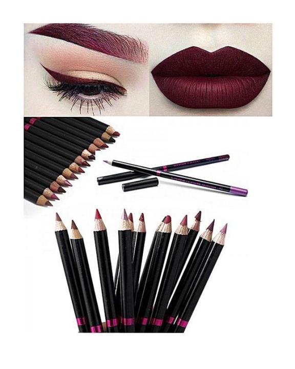 Pack Of 12 Lip And Eye Pencil