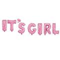 [Best Selling] ITS A GIRL Pink Color Letter Banner Foil Balloons for Shower Decoration. 