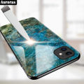 For Tecno Spark 20C 20 Phone Case Fashion Marble Pattern Phone Case Tempered Glass Protected Soft Silicone Bumper for Tecno Spark 20 20C Cover Casing HP. 