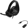 HyperX Cloud Stinger S – Gaming Headset, for PC, Virtual 7.1 Surround Sound, Lightweight, Memory Foam, Soft Leatherette, Durable Steel Sliders, Swivel-to-Mute Noise-Cancelling Microphone, Black. 