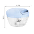 Compact Food Chopper 500/900ml Manual Food Processor Vegetable Chopper Hand Pull String Onion Cutter for Kitchen Tool Easy Clean Efficient Manual Garlic Blender. 
