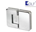 Glass Shower Door Hinge,Brushed Hinges for Glass Doors,Heavy Duty Stainless Steel 180 Degree Cabinet Hinges Glass to Glass. 