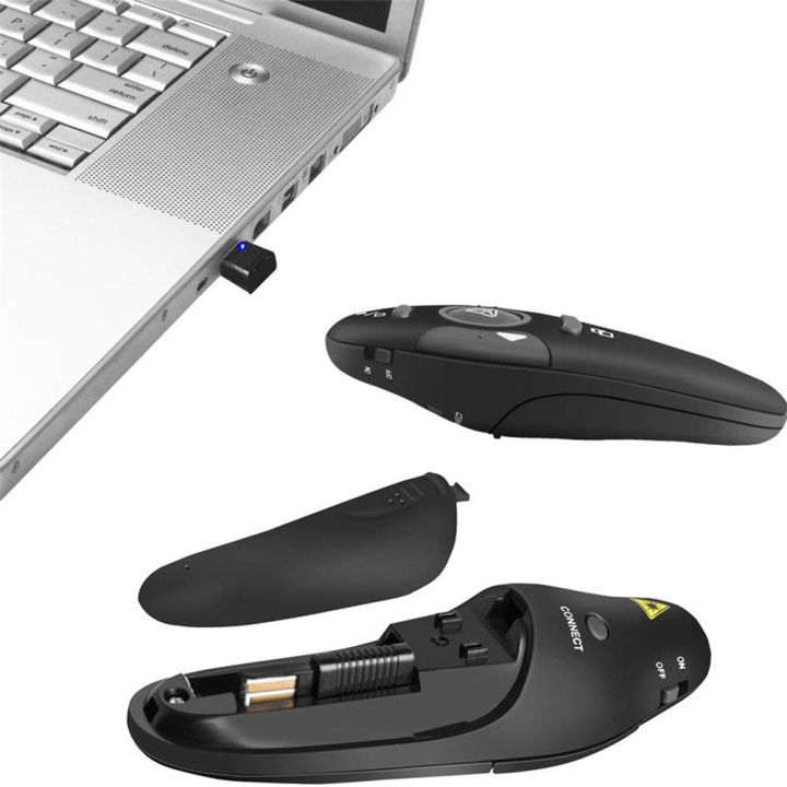 BeesClover%20USB%20Presenter%20Wireless%202.4%20GHz%20Powerpoint%20Remote%20Control%20Pointer%20Red%20Presentation%20Remote%20Control%20For%20Computer%20Laptop%20-%20Image%203
