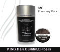 King Hair Fibers 12g (Black), (Dark Brown), (Medium Brown), (Light Brown) for Men & Women King Best Hair Building Fibers alternative toppik Hair Fibers, Caboki Hair Fibers, Hair Building Fibers, | Fill In Fine or Thinning Hair | Instantly Thicker. 