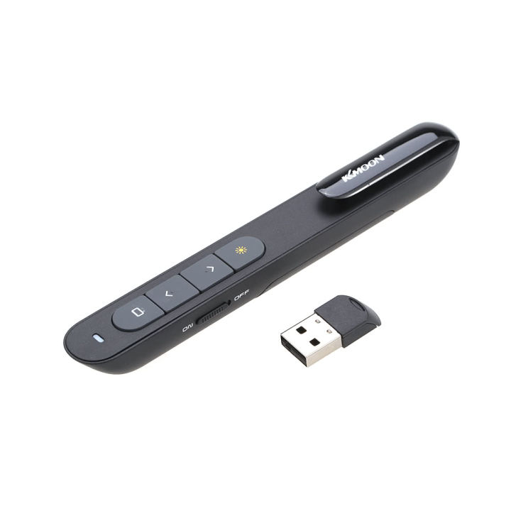 KKmoon Wireless PPT Remote Control Laser Pen 10m Distance Control - black