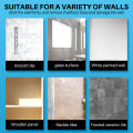 4 Pieces Adhesive Shower Curtain Rod Holder Shower Rod Retainer Wall Mount Holder, Shower Curtain Rod Not Included White. 